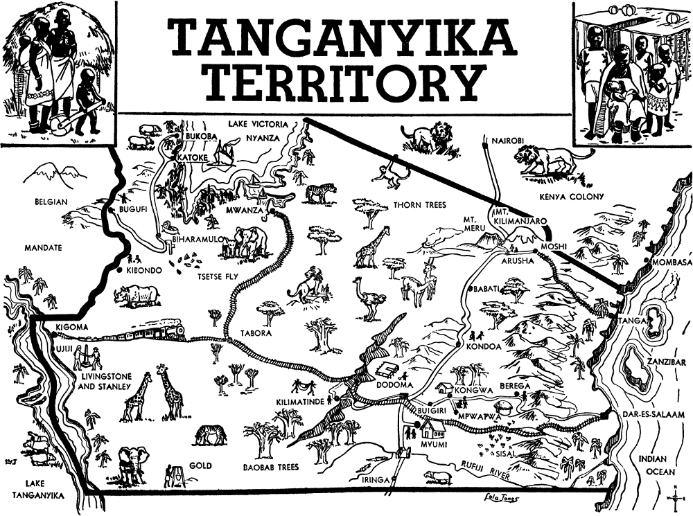 [Map of Tanganyika]