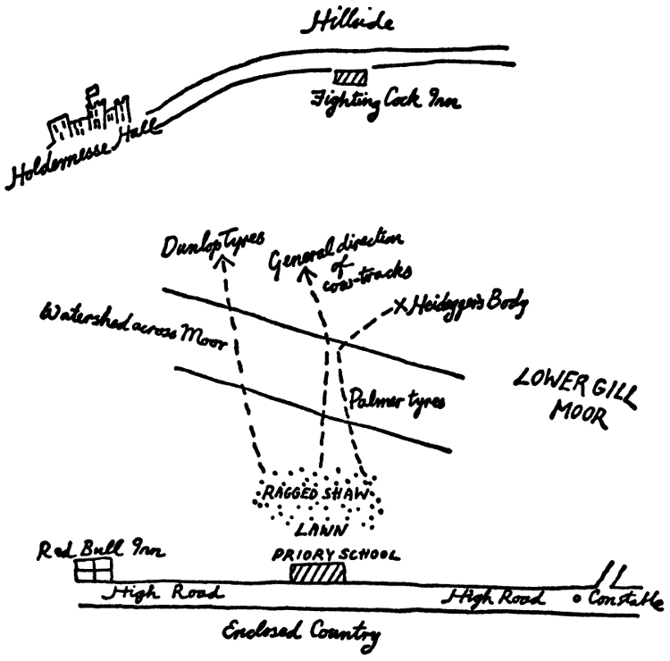 [Map of the neighbourhood of Priory School]