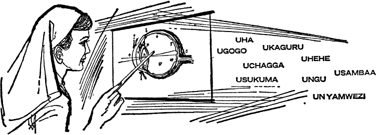 [Teaching parts of an eye]