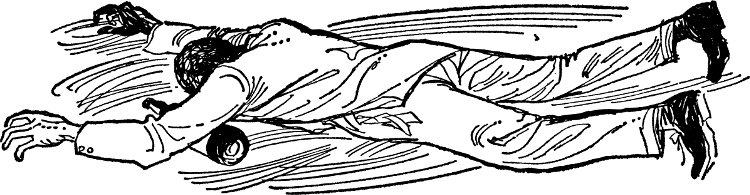 [A drunkard lying on the ground]